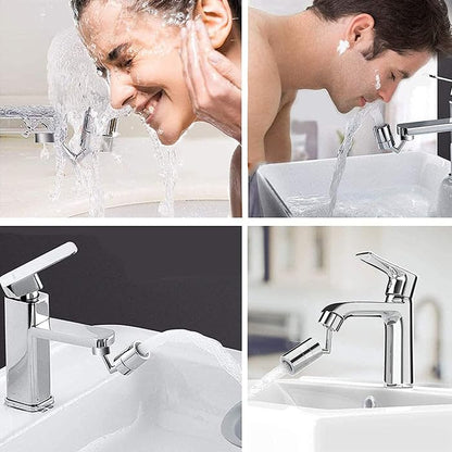 UK-0281 plash Filter Faucet, 720° Rotatable Faucet Sprayer Head with Durable Copper, Anti-Splash Movable Tap Head Water Saving