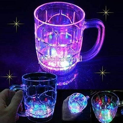 UK-0175  LED Cup Flash Lighting Seven Changing Lights Cup for Drink & Water Perfect for Halloween Decor Rainbow Color