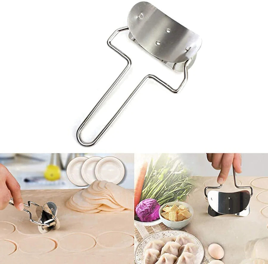 UK-0044 Puri Cutter Roller Machine with Handle for Home Baking Tools