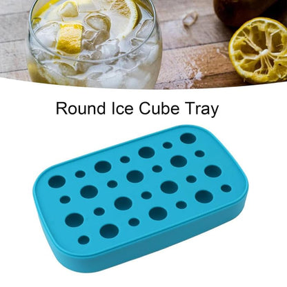 UK-0338 Round ICE Maker Detachable LID Easy Release Spherical Shape Handy Round ICE Tray for Dorm Mini Fridge (Multi Grid / 1 PC)