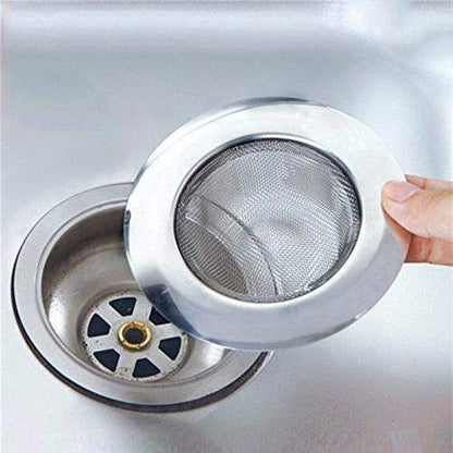 UK-0272 Stainless Steel Sink Strainer Drainer Basin Basket