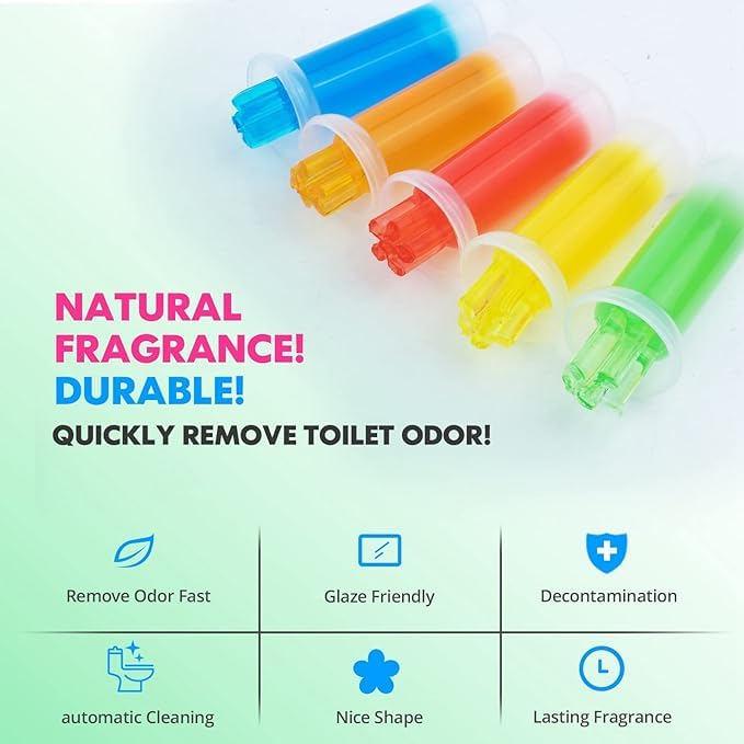 UK-0913 Fresh Flower Stamp Toilet Gels, Stops Limescales and Stains with Air Freshening Scent