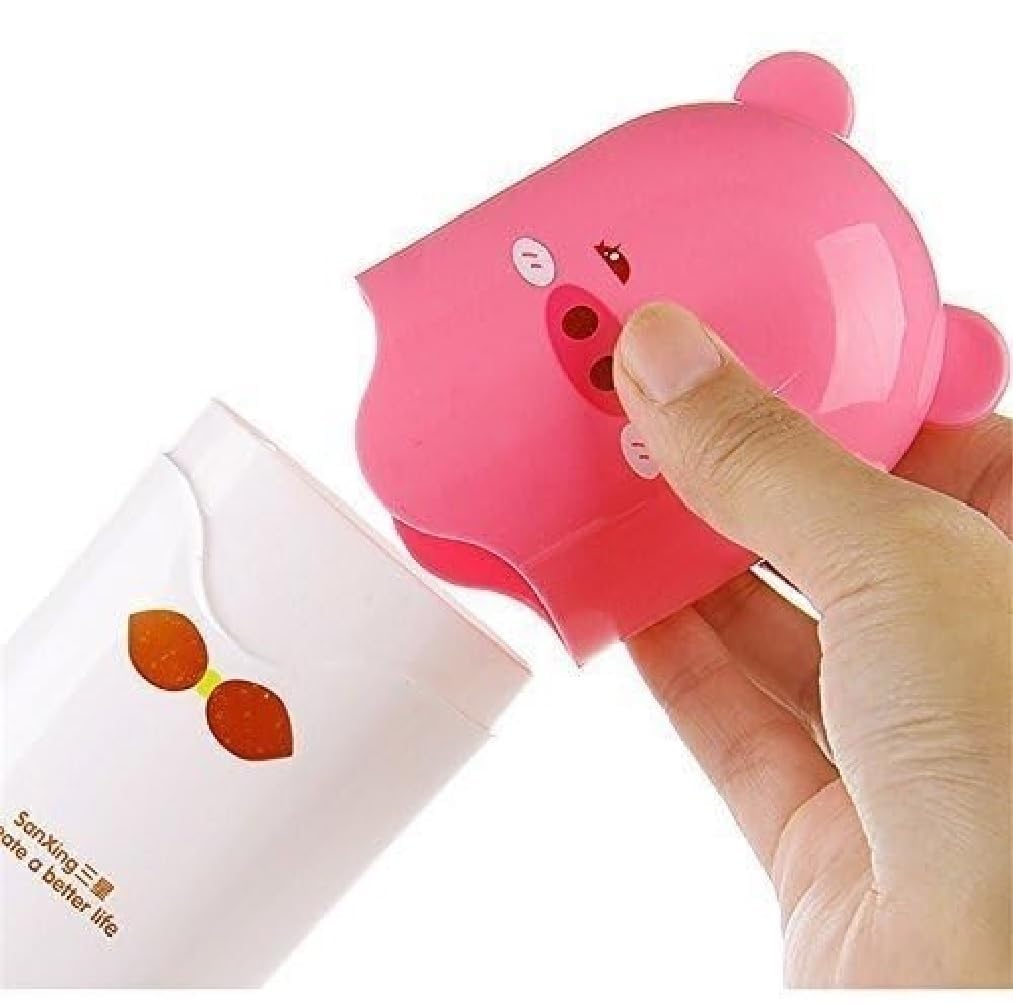 UK-0858 Cartoon Design Toothbrush Holder Box Best for Travel Camping Bathroom for Storage Multicolor