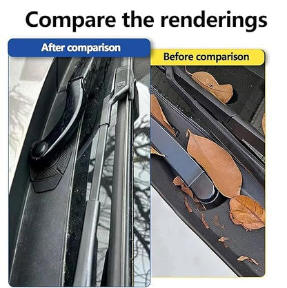 UK-1060 Car Wiper Hole Protection Cover, Universal Dustproof ABS Protector Pad for Most Vehicles, Durable Car Wiper Hole Protection Cover for Wiper Care, Anti-Rust & Debris Guard(2Pcs)