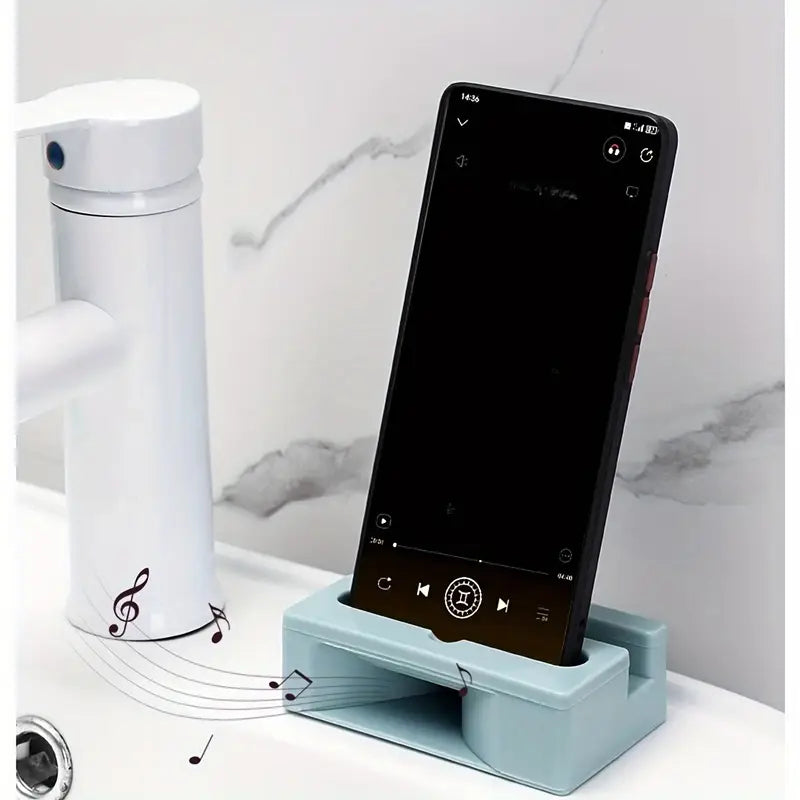 UK-0651 Phone Stand with Sound Amplifier, 2-in-1 Desktop Phone Holder