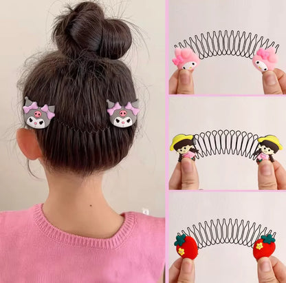 UK-0417  Hair Comb spring Hair Accessories Twist Hair Pin for Parties Daily Working girl