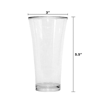 UK-0293 Juicy Plastic Transparent Glass Set - Unbreakable ABS Poly Carbonate - 6 Pieces