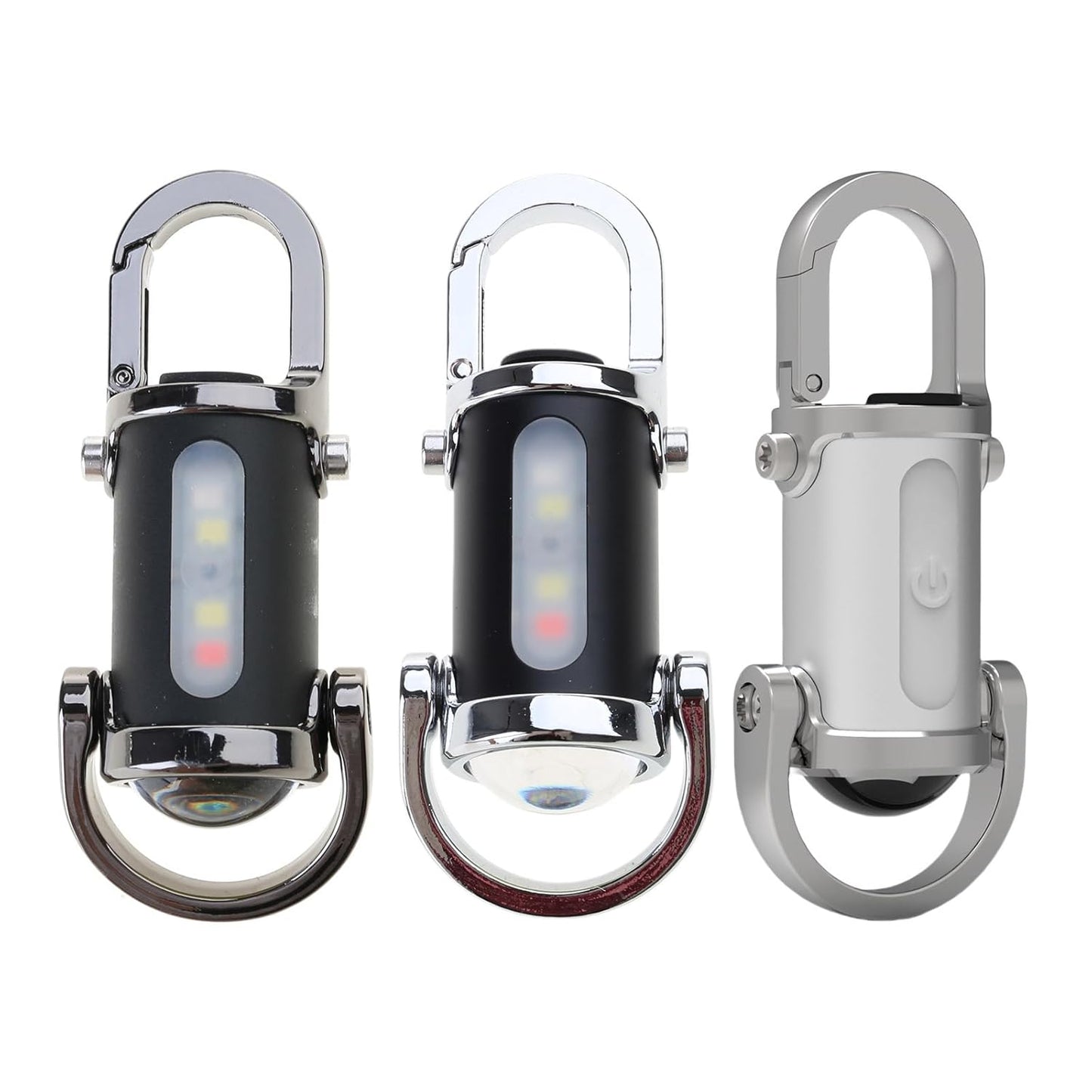 UK-1090  Portable LED Work Light Keychain Pendant USB Rechargeable Flashlight Keyring for Camping Pocket Sized Accessory Portable Flashlight Keychain