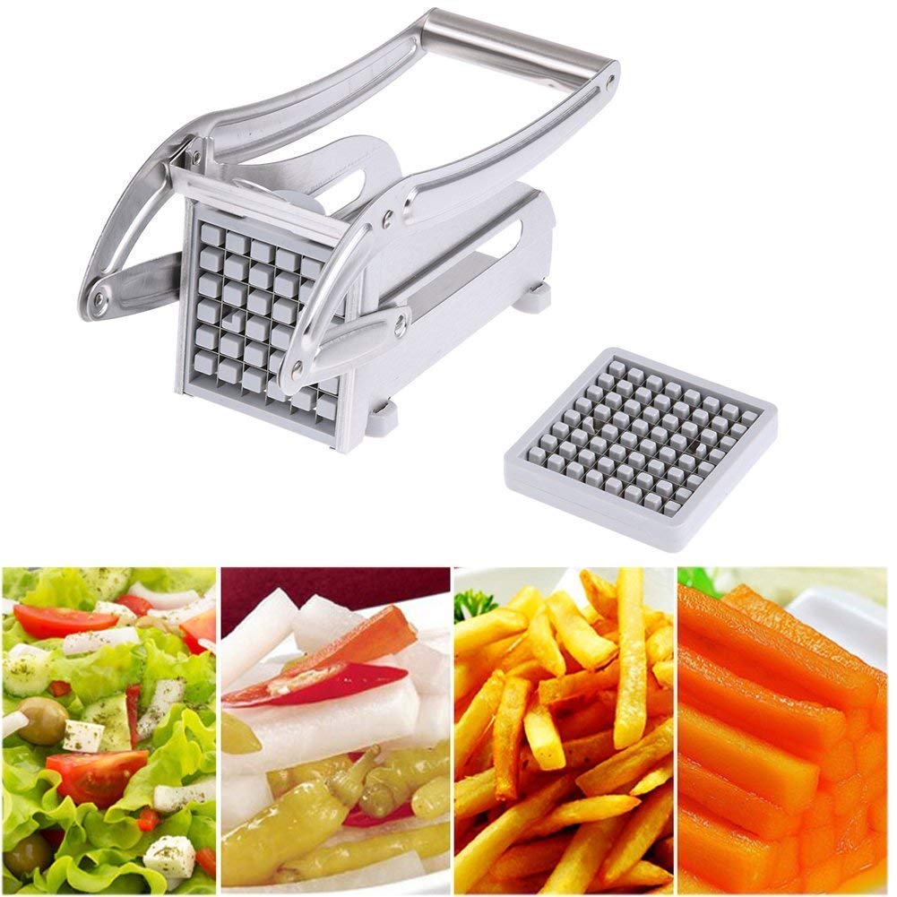 UK-0162 Stainless Steel French Fries Potato Chips Maker Machine Fry chip Cutter Strip Cutting Slicer