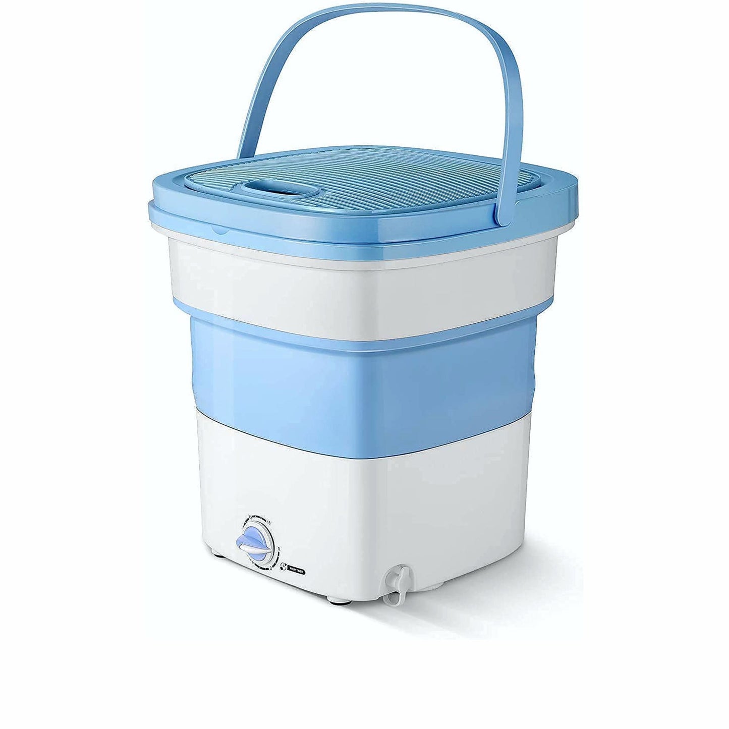 UK-0265 Mini Washing Machine Portable Folding Washing Machine Bucket Washer Single Person Use Mobile Foldable Washing & Spin Dry for Camping,Travel, Lightweight and Easy to Carry