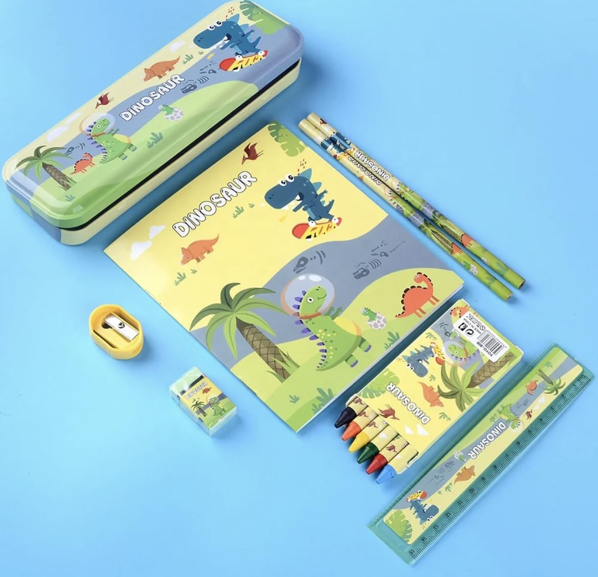 UK-0572 Fancy Stationary Set Dinosaur Design For Kids Children Back To School Office Supplies Perfect Gifts