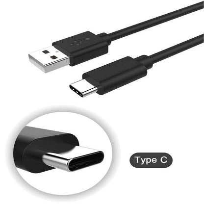 UK-0086 Type C Deta Cable (BLACK-LOOS) Fast Charge Cable Black|USB to Type C|Supports Upto 22.5W Fast Charging|Suitable for All Smartphones