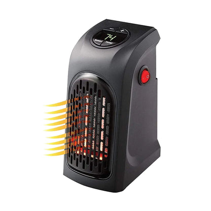 UK-0084 Small Electric Handy Room Heater Compact Plug-in, The Wall Outlet Space Heater 400Watts, Handy Air Warmer Blower