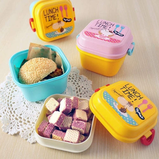 UK-0726 Small Children's Lunch Box with Fruit, Portable Children's Fruit Box Student Lunch Box