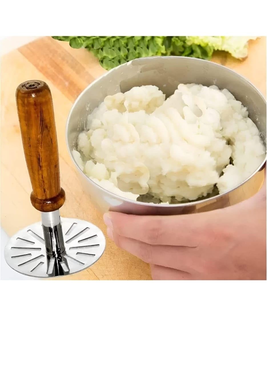 UK-0269 Stainless Steel Potato Masher & Pav Bhaji Masher