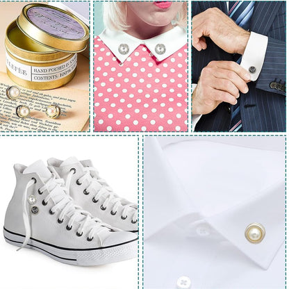 UK-1091 10Pcs Safety Buttons for Women Brooch for Women Women Shirt Brooch Buttons Cover up Button Pearl Safety Brooch Pins Button for Clothing Dress Supplies Clothing Bags Accessories Supplies DIY Crafts