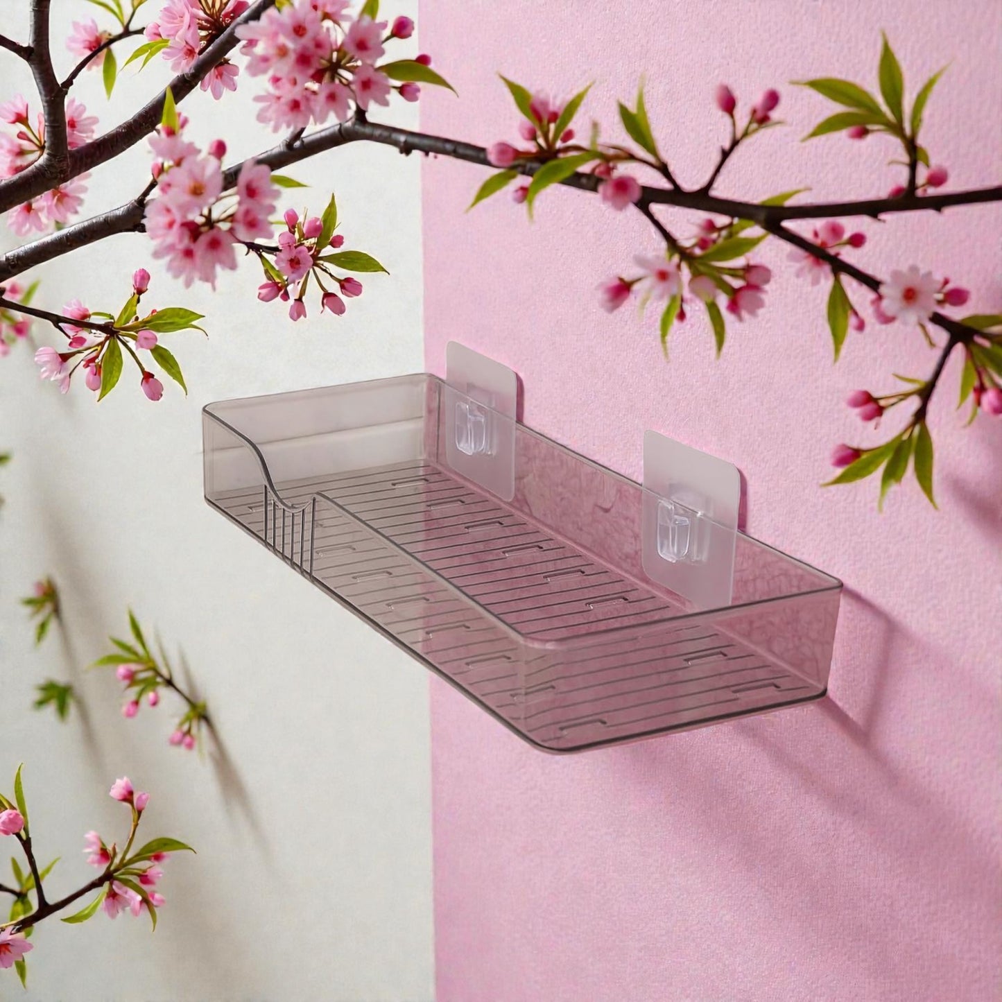 UK-1048 Wall Shelf Organizer Wall Mounted Toilet Shelves Rack Holder Stand for Bathroom Accessories