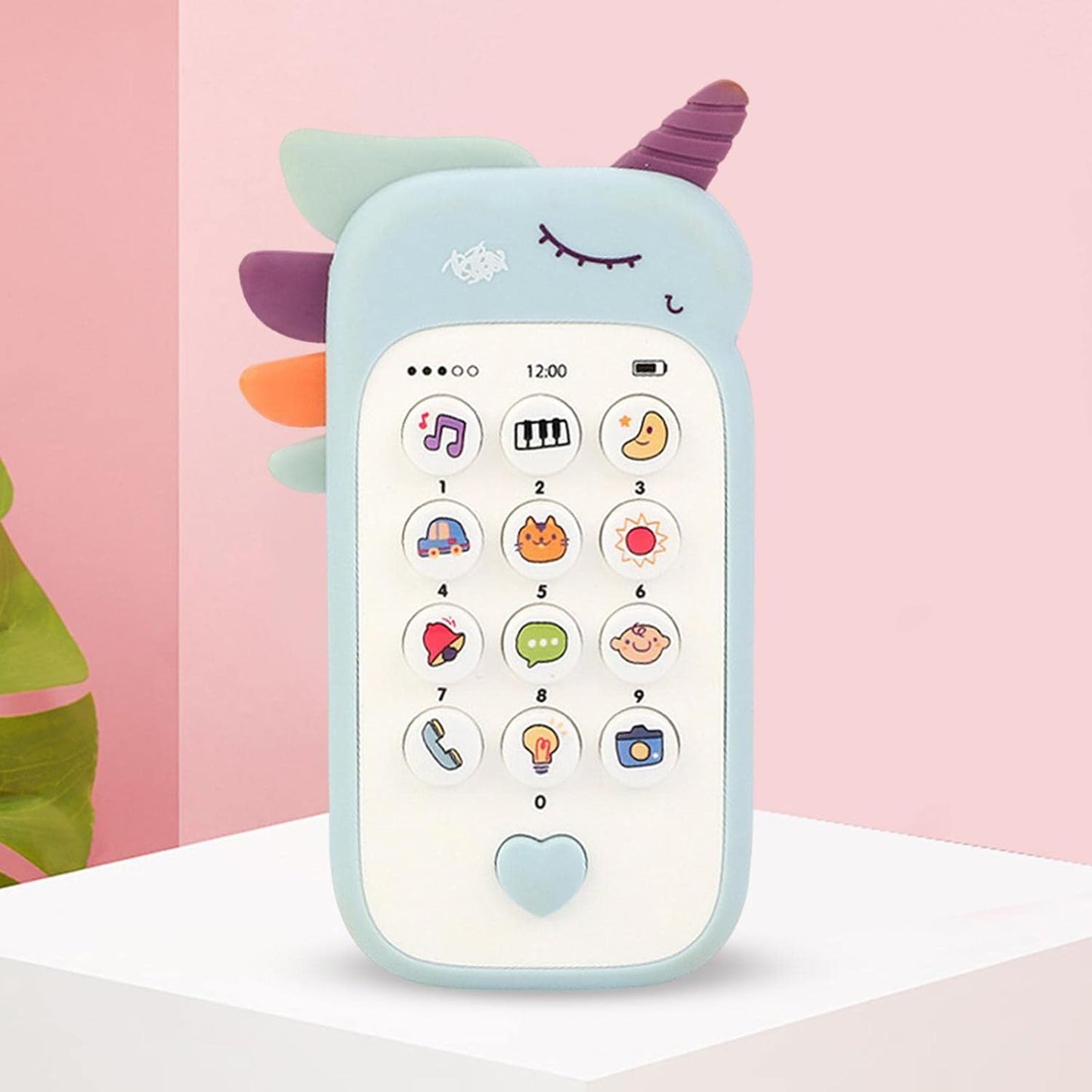 UK-1043 Learning Toy Phone Baby Girl Kids Toy , Sounds, Music, Easter Basket Stuffers Toys with Music