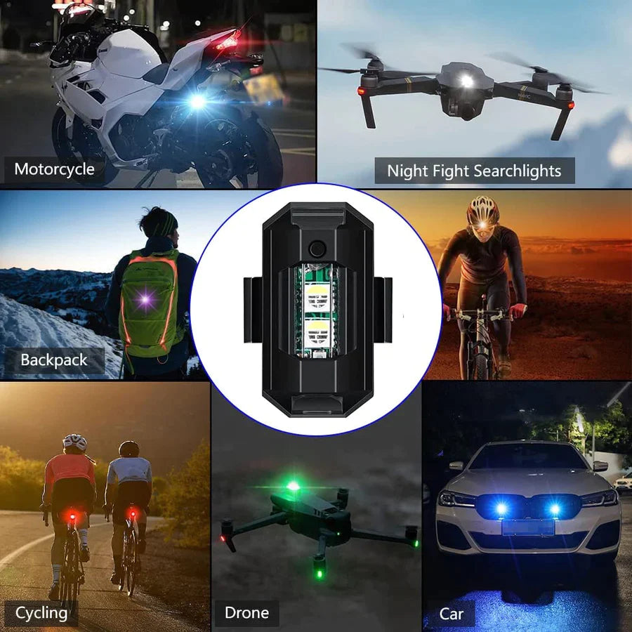 UK-0028 Led Mini Strobe Universal Anti-Collision Signal & Drone Light With 7 Colors Turn Signal Indicator Motorcycle, Helmet, Drone, Bicycle, Toys