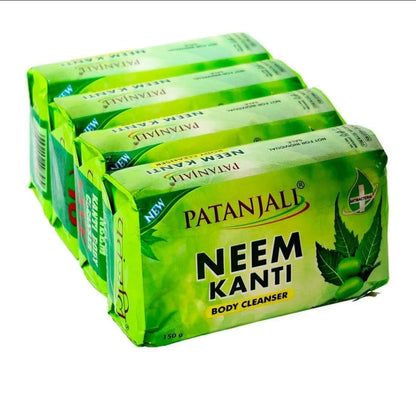 UK-0473 Patanjali Neem Kanti Body Cleanser Soap 150gm pack of 3