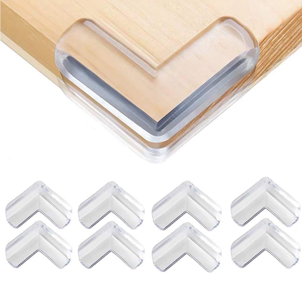 UK-0273    4-Pcs Edge Protector for Furniture Table Corner Guards for Sharp Edges Silicon Corner Protector