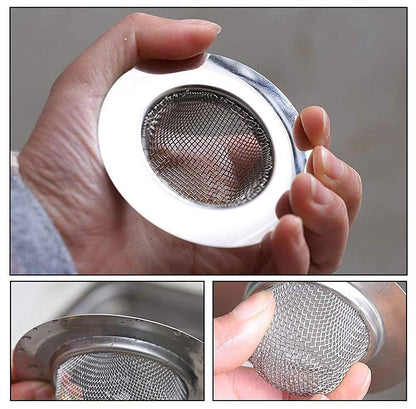 UK-0272 Stainless Steel Sink Strainer Drainer Basin Basket