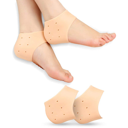 UK-0195 Heel Pad For Heel Pain Heel Socks Anti Crack Silicon Gel Heel And Foot Protector Moisturizing Socks