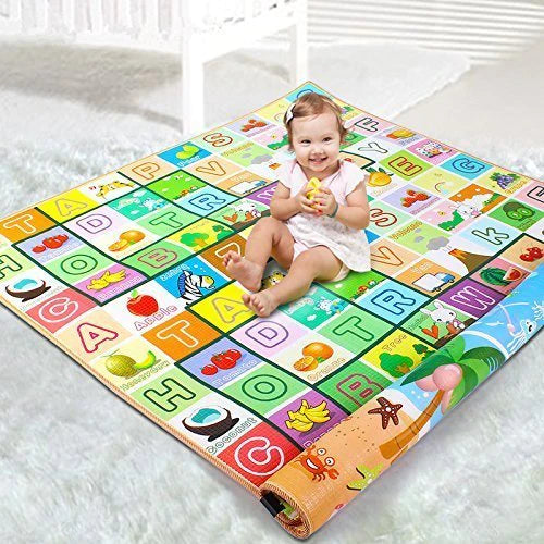 UK-0046 Waterproof Single Side Baby Play Crawl Floor Mat for Kids Picnic School Home (Size 180 x 115)