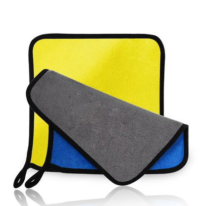 UK-0019 Microfiber Cloth for Car and Bike Cleaning | 40x30 cm | 600 GSM | Multipurpose Kitchen and Car Accessories | Ultra Absorbent Polishing and Detailing Cloth