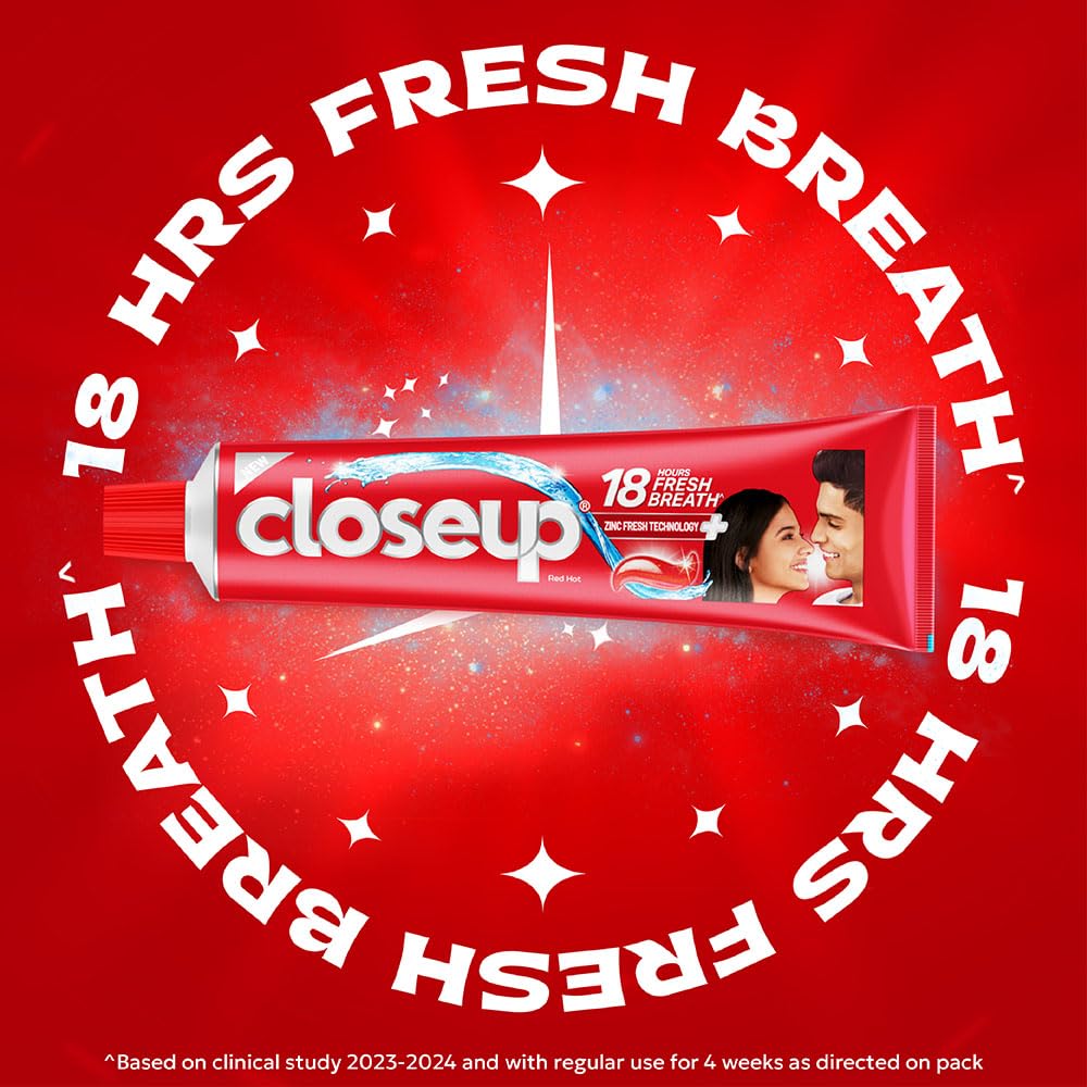 Closeup Toothpaste Fresh Breath & White Teeth