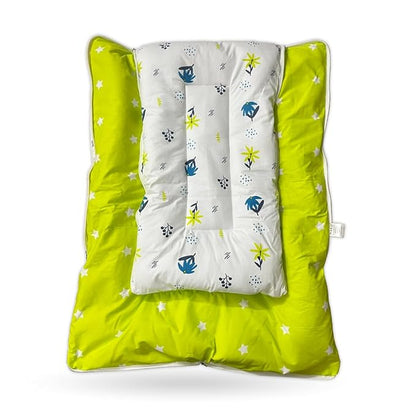 UK-0328 3 in 1 Baby Sleeping Bag & Carry Nest | Cotton Bedding Set for Infants & New Born Baby | Portable/Travel & Skin Friendly | 0-7 Months