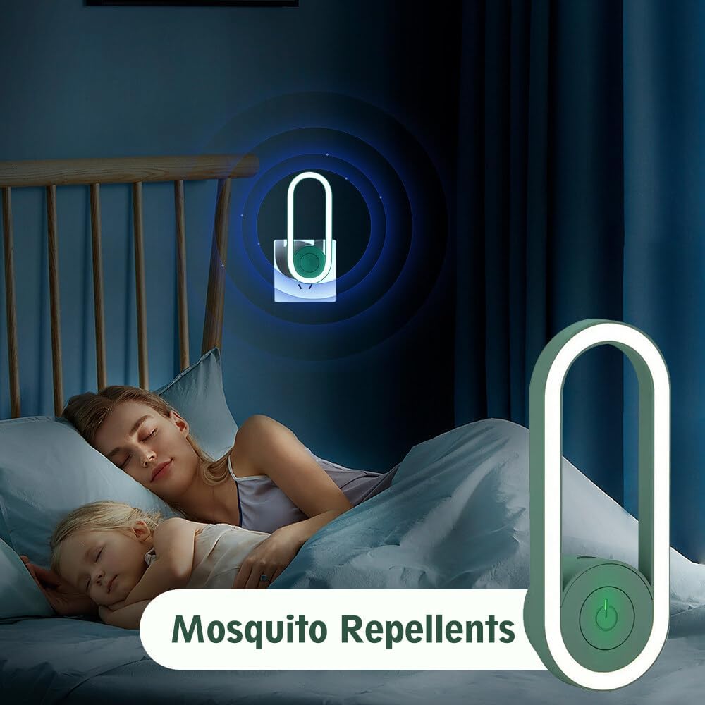 UK-0138  Mosquito Lamp USB, Ultrasonic Pest Control with LED, Mosquito Killer Indoor, Mosquito Killer Lamp for Indoor Spaces, Ultrasonic Mosquito Killer for Attracting Fruit Flies