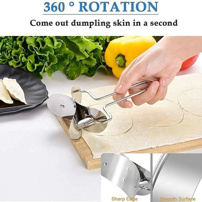 UK-0044 Puri Cutter Roller Machine with Handle for Home Baking Tools