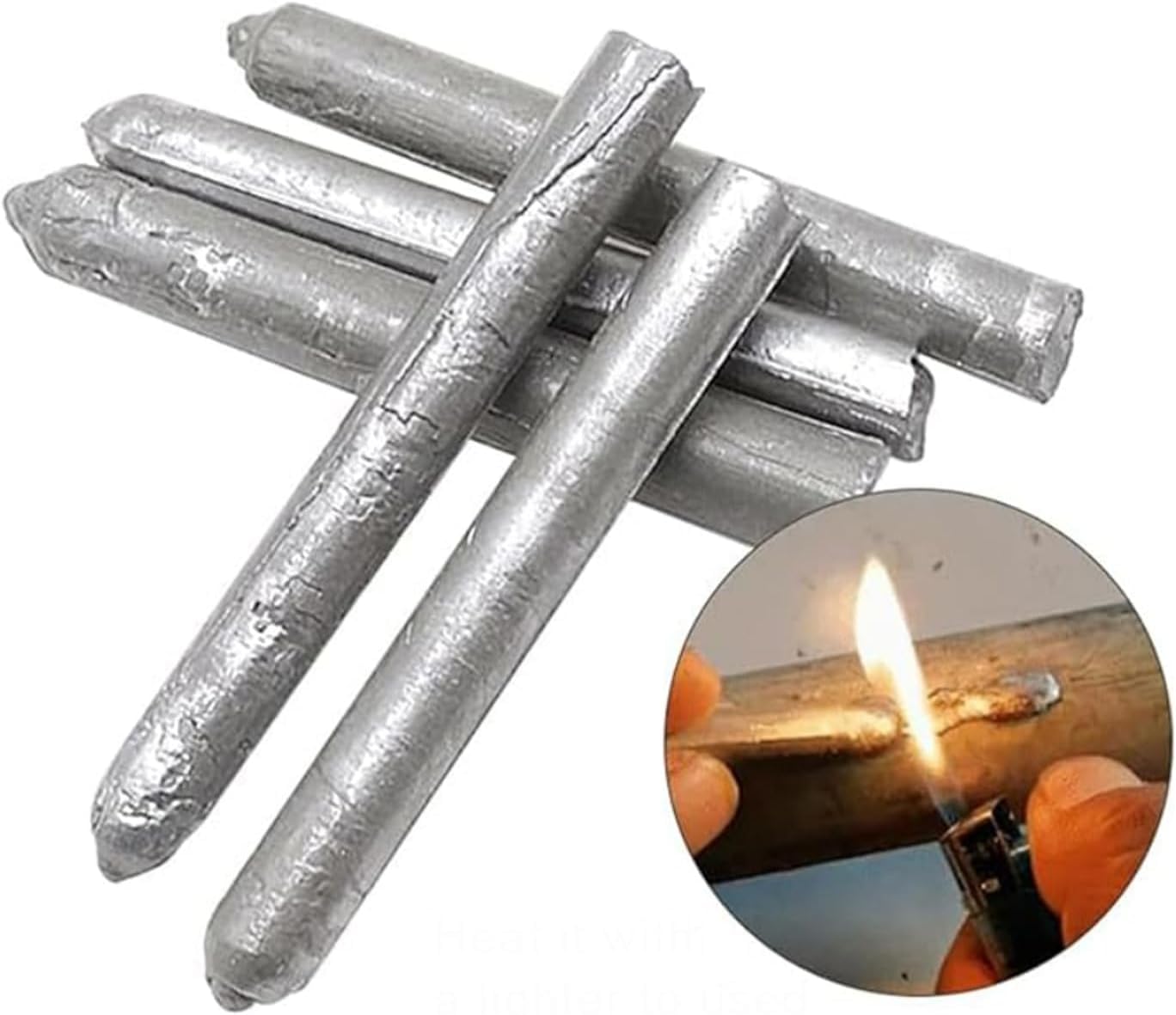 UK-0499 Low Temperature Universal Welding Rod, Aluminum Welding Rods, Metal Universal Low Temperature Easy Melt (Just Need a Lighter) Aluminum Soldering Welding Rods (3pc)