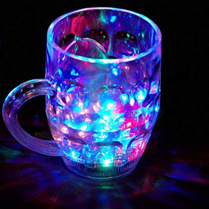 UK-0175  LED Cup Flash Lighting Seven Changing Lights Cup for Drink & Water Perfect for Halloween Decor Rainbow Color