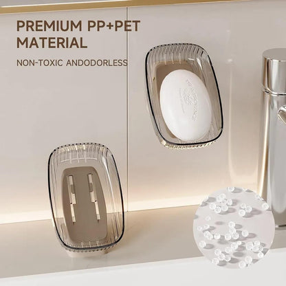 UK-1049 Soap Box, Soap Holder with Fast Water Drainage | Premium Plastic Soap Dish for Bathroom, Wash Basin & Kitchen ( 1PC )