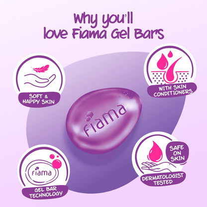 UK-0470 Fiama  Gel Bar Celebration Pack, 125g (Buy 4 Get 1 Free)