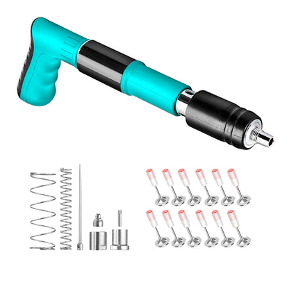 UK-0612 Manual Steel Nail Gun Tool, Concrete Nail Gun, Portable Mini Nail Shooting Machine with 10 Nails, Nail Wall Fixing Tool for Cement Walls, Household Woodworking