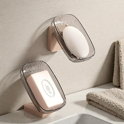 UK-1049 Soap Box, Soap Holder with Fast Water Drainage | Premium Plastic Soap Dish for Bathroom, Wash Basin & Kitchen ( 1PC )