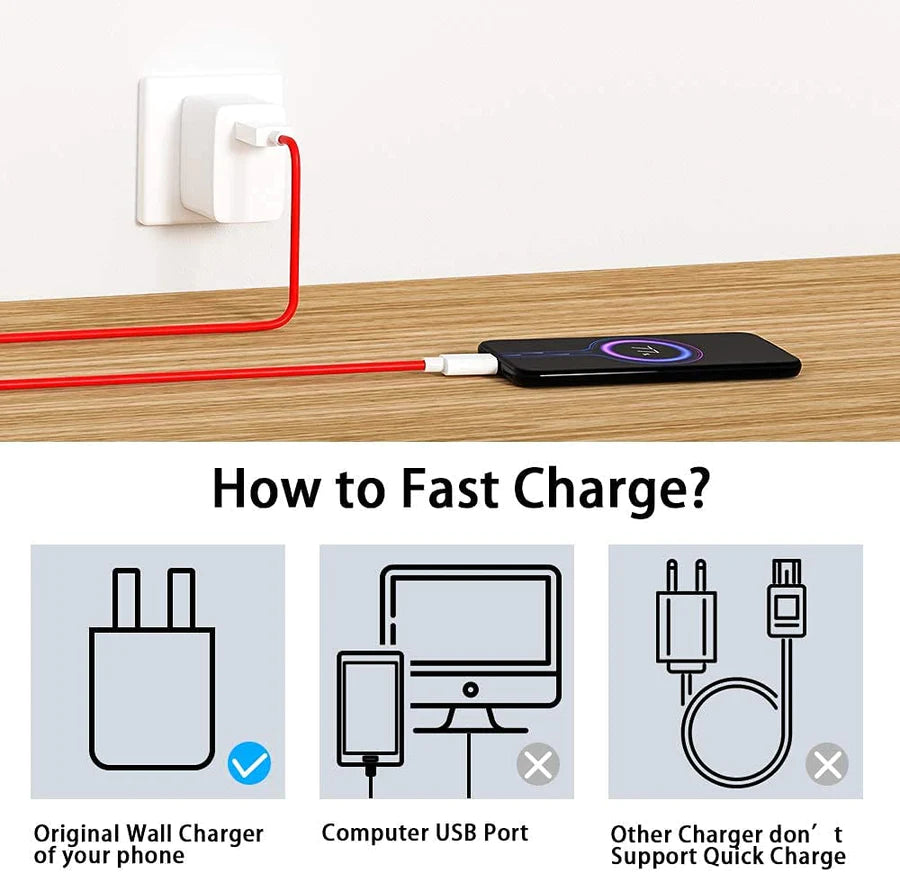 UK-0047 Type C Cable Fast Rapid Charging & Data Transmission 3A Quick Charger Cord 3.0, Compatible with One Plus, Samsung & all C type devices Smartphones