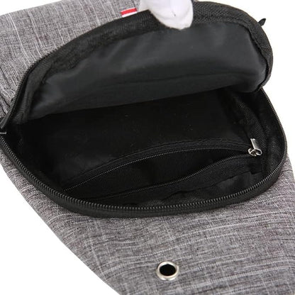 UK-0378  Waterproof  Travel Hiking Jogging Cross Chest Bag For Men Single Shoulder Gym Picnic & Daily Use Small Items and One Side With Outdoor (MULTI COLOR )