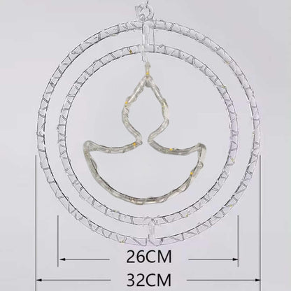 UK-1009 Diya Pendant Hanging Lights – Warm White LED Decorative Lights for Diwali, Navratri, Christmas Tree, New Year Party & Home Festive Décor