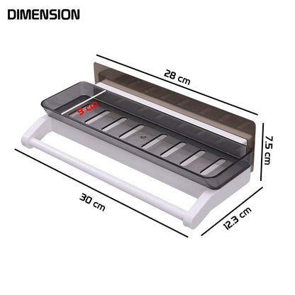 UK-1047 Bathroom Shelves, Bathroom Rack Toilet Wall Mounted Storage Rack Economical and Practical Bathroom Shower Room Without Perforated Toilet Rack