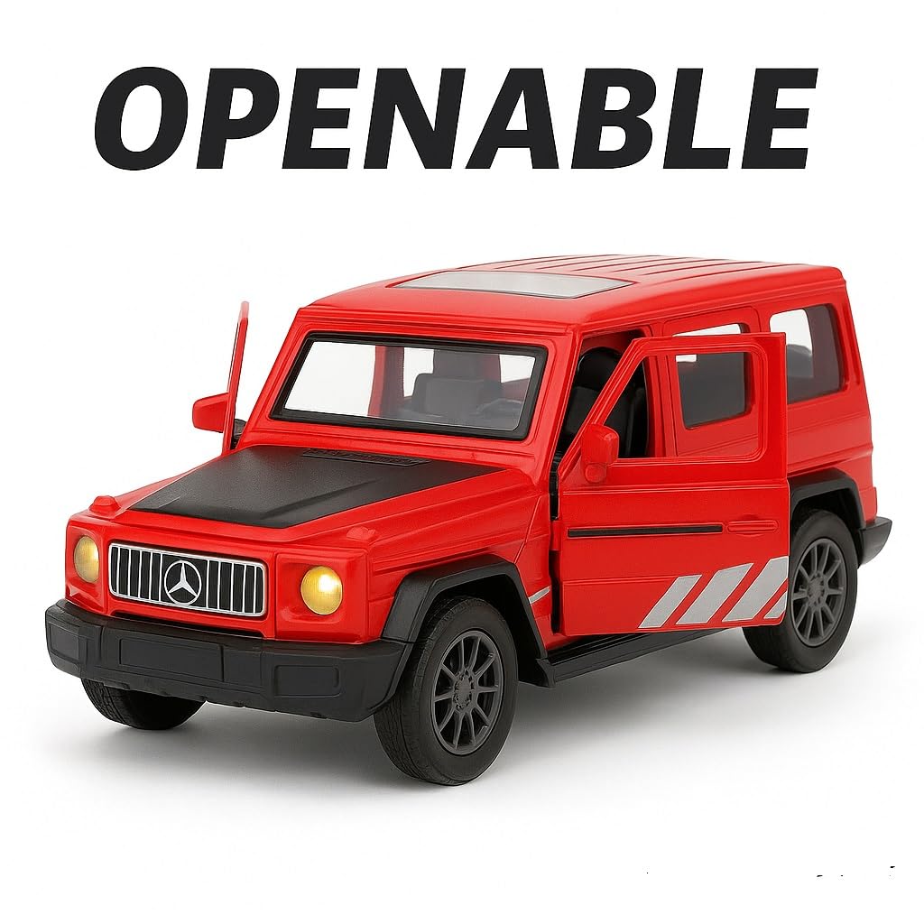 UK-0967 Mercedes G Wagon Car AMG G63 – 1:32 Scale Alloy Pull-Back G-Wagon Car Model, Off-Road Vehicle Toy for Kids & Collectors, Gift for Boys & Enthusiasts