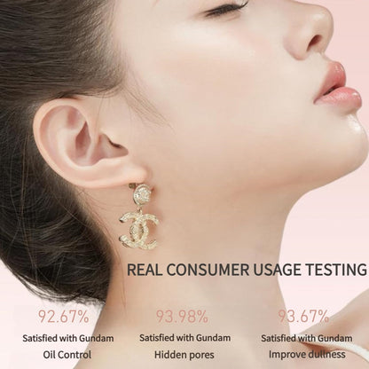 UK-1040 Beauty Foundation Stick, 2-in-1 Multifunctional Moisturizing Foundation Stick with Brush, Long Lasting Natural Matte Finish, Lightweight, Waterproof, 20g, Suitable for All Skin Types