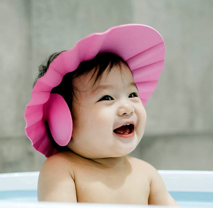 UK-0115  Baby Bathing Adjustable Shower Cap for Eye and Ear Protection -Multicolor