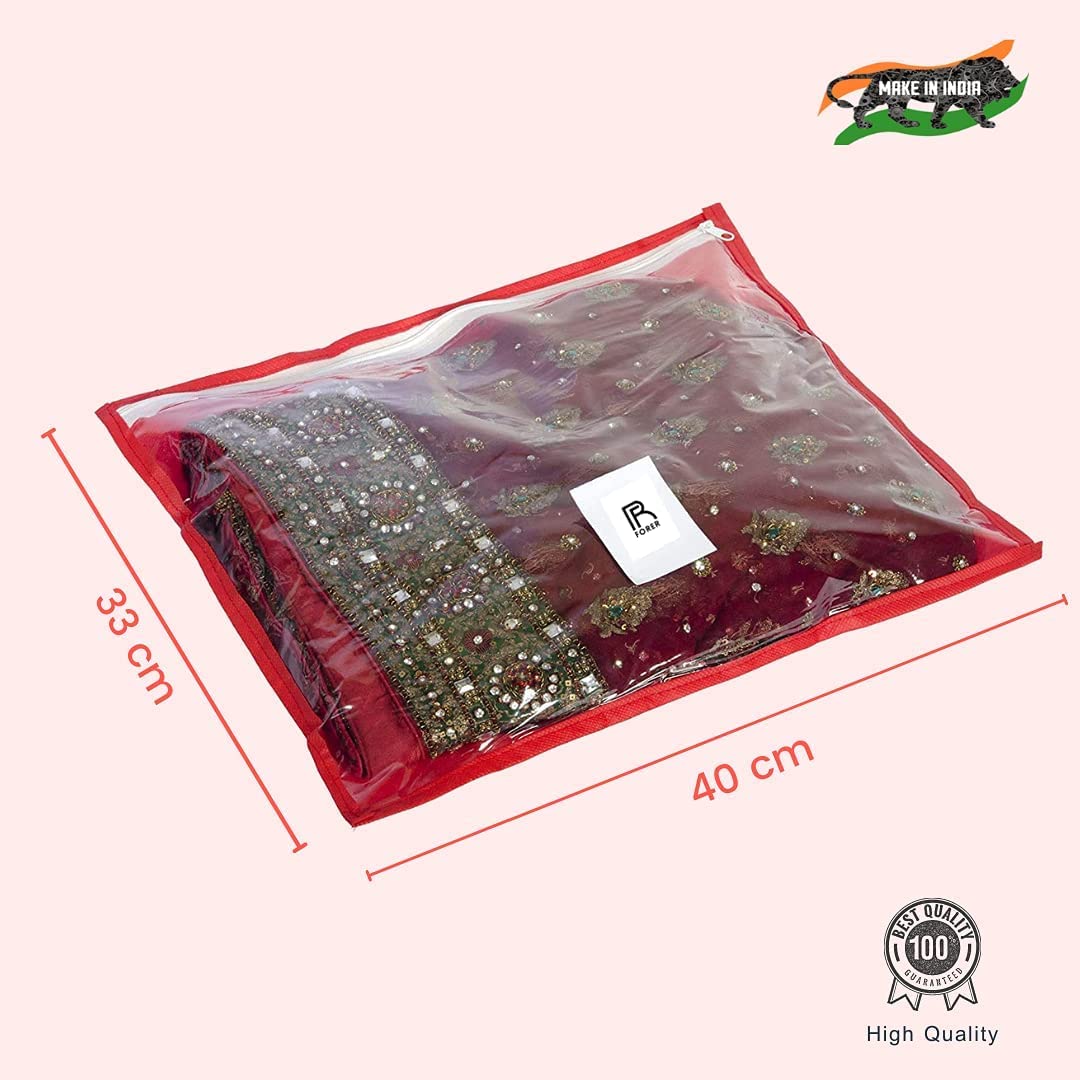 UK-0856 Heavy Quality Saree Packing Covers/Wedding Saree Packing Bags , Multicolor (1Pcs)