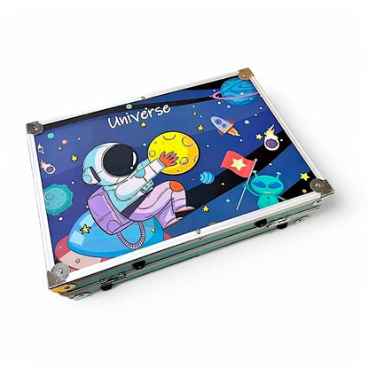 UK-0841 Artist Colour Set Unicorn Color Box With Multiple Coloring Kit, Professional Drawing Color Pencils, Water Colors, Oil Pastel, Sketches And Acrylic Paint Brush For Art Craft(Multi), Kids