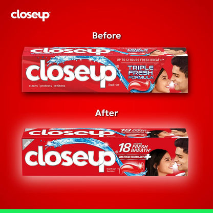 Closeup Toothpaste Fresh Breath & White Teeth