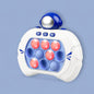 UK-0852 Puzzle Pop Light Up Game Fidget Travel Games for Kids, Quick Push Electronic Pop Light Up Games, Squeeze Sensory Fidget Toys Gift for Boys Girls Adult (Cosmonaut)